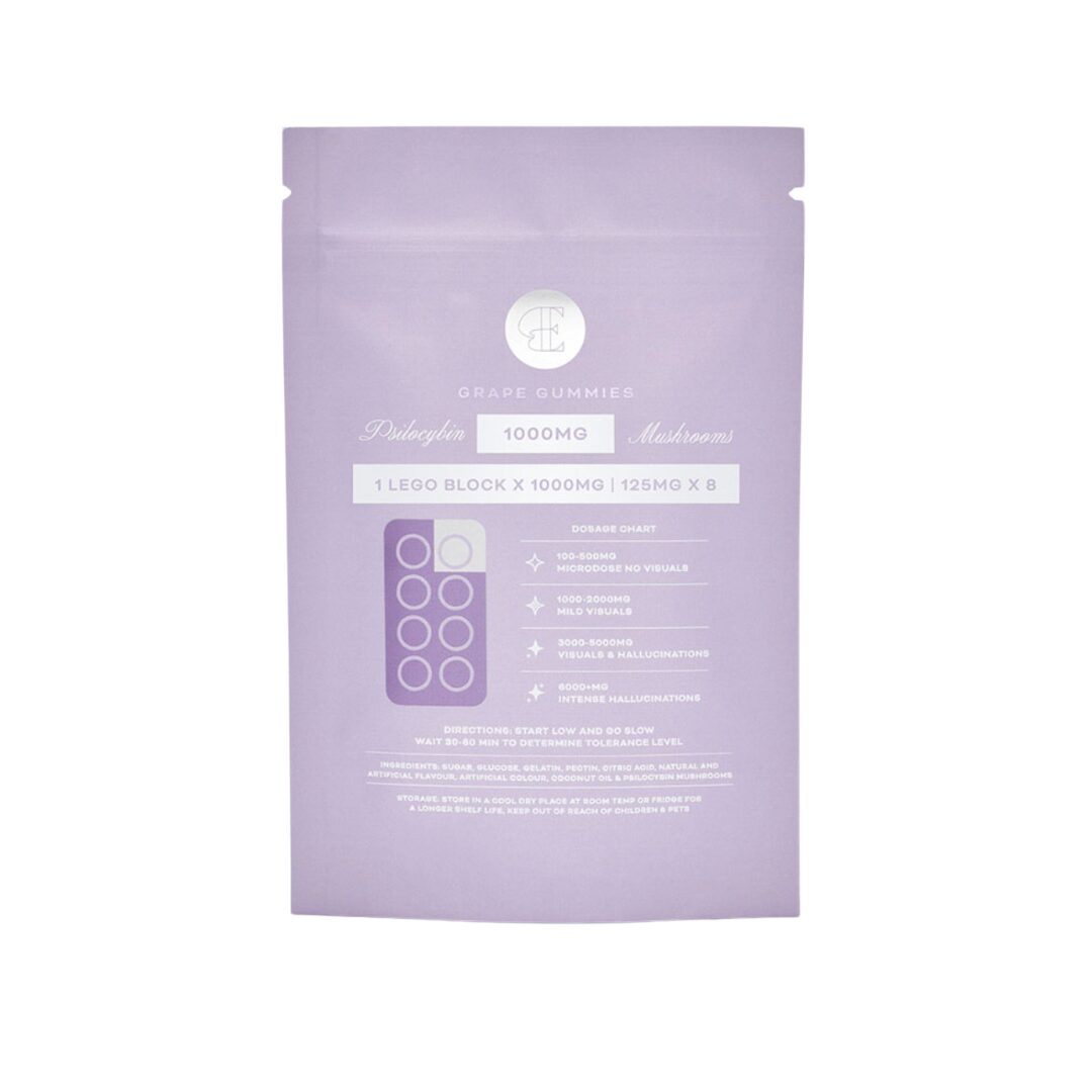 Euphoria Psychedelics – Lego Brick Grape Gummies (1000mg) - Image 2