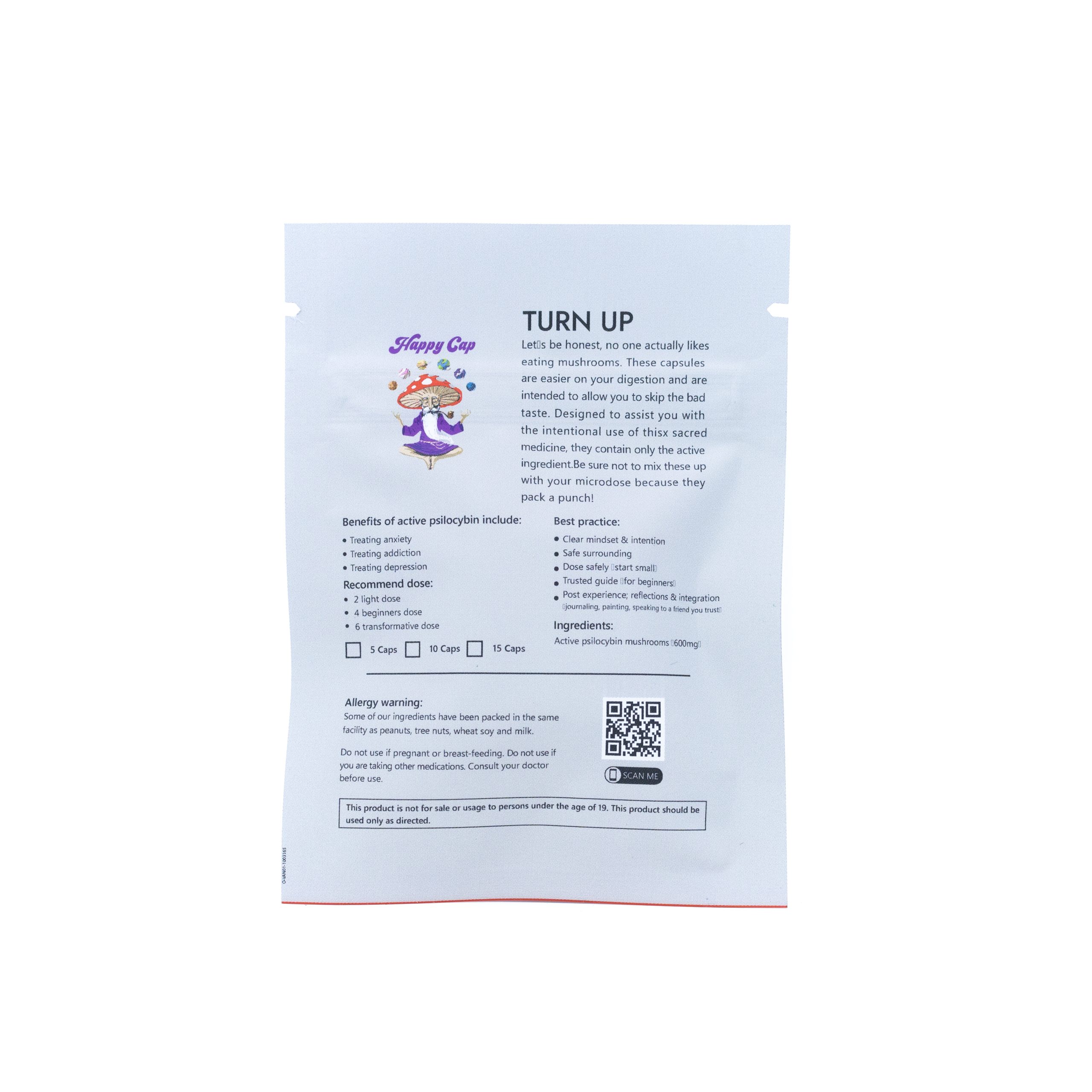 Happy Cap – Turn Up Blend (5x600mg) - Image 2