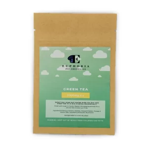 Euphoria Psychedelics Mushroom Edibles – Green Tea 1000mg x2