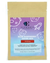 Euphoria Psychedelics Mushroom Edibles – Blue Raspberry Drink Mix 3000mg