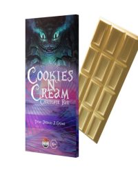 Alice Cookies and Cream Chocolate Bar – Shroom Bars
