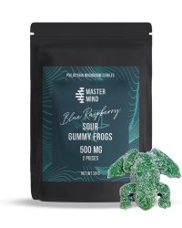 Mastermind – Blue Raspberry Sour Gummy Frogs (1000mg)