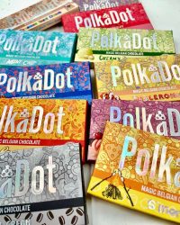 Buy PolkaDot Chocolate Berries & Cream – Magic Belgian Chocolate Bar